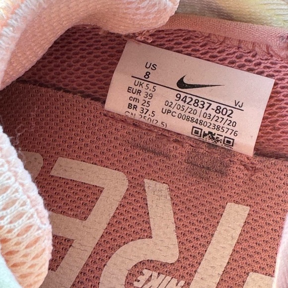 *sold* Nike Free Run 5 pink and white trainers - Picture 4 of 4